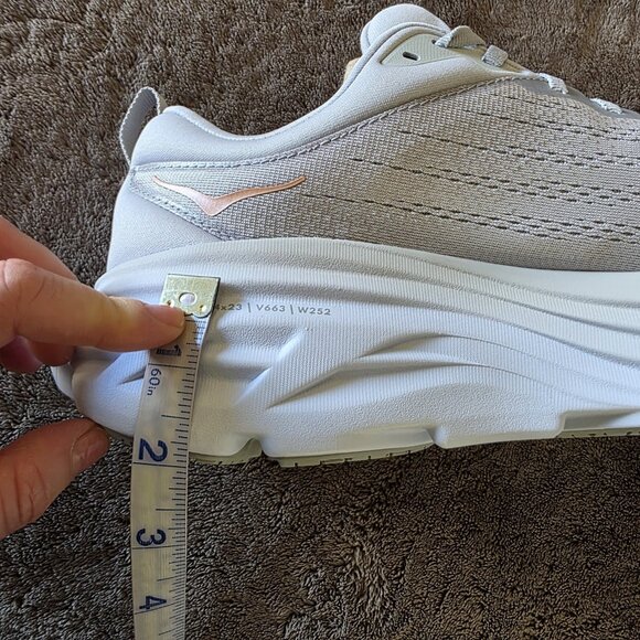 HOKA Bondi 8 Women's 12 Harbor Mist NWT Max Cushion Nurse Walking Shoe - Picture 16 of 16